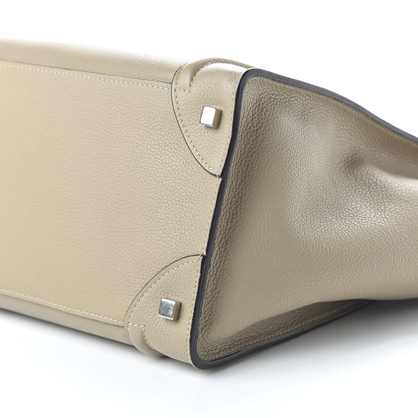 Drummed Calfskin Mini Luggage Dune