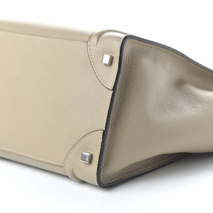 Celine Drummed Calfskin Mini Luggage Dune 7 of 10