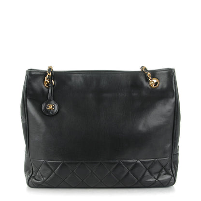 Chanel Lambskin Shopping Tote Black 1 of 8
