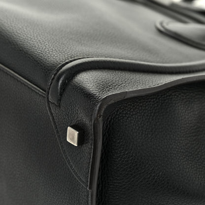 Celine Drummed Calfskin Mini Luggage Black 12 of 13