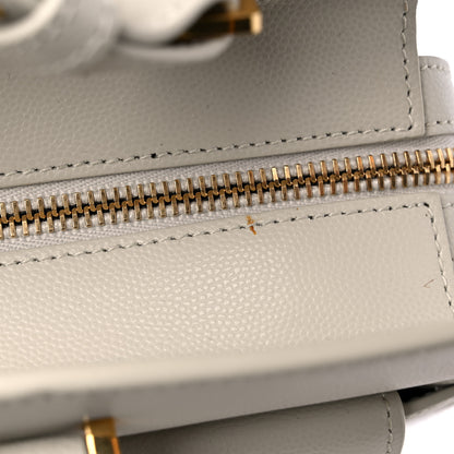 Saint Laurent Shiny Calfskin Medium Uptown Tote White 14 of 17