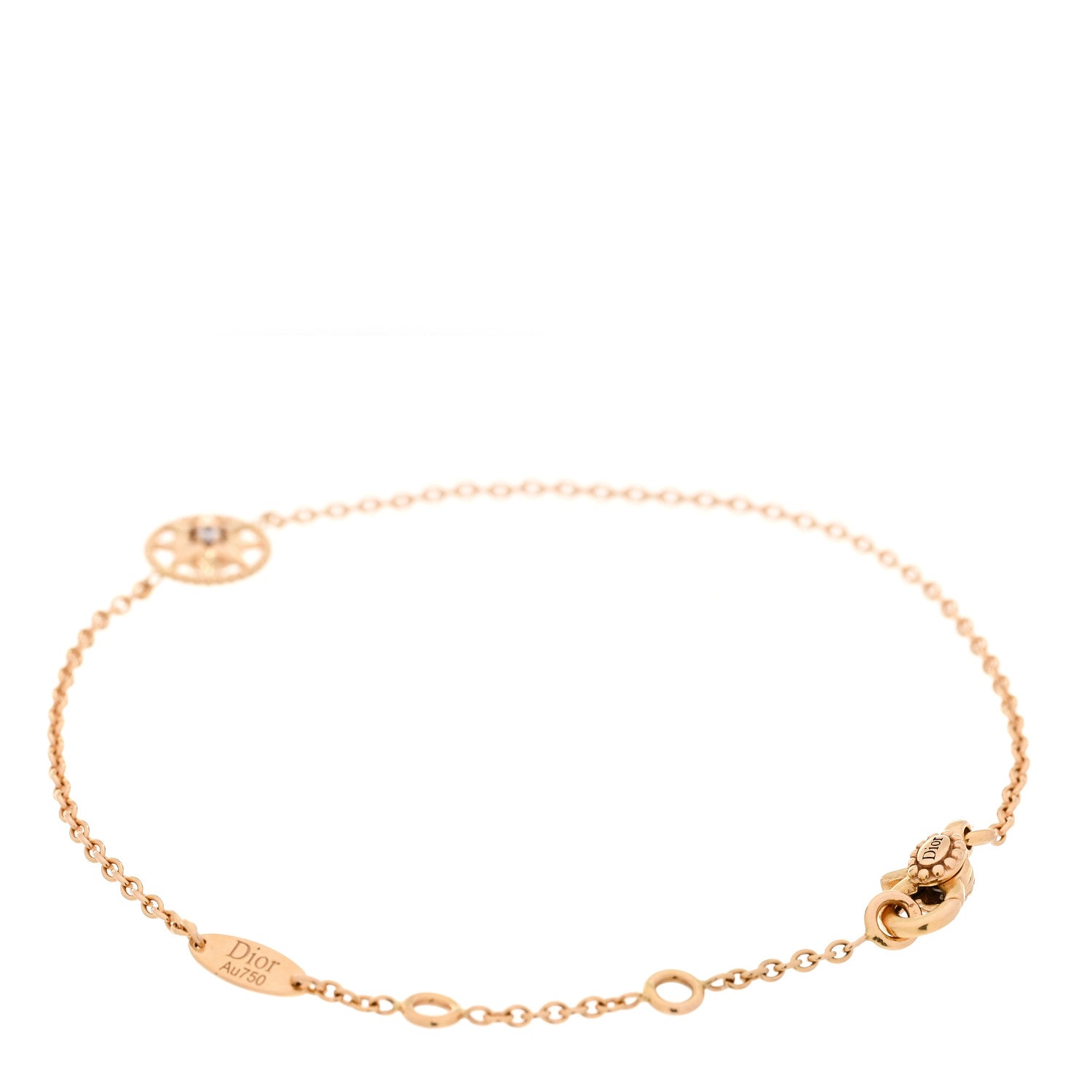 Christian Dior 18K Rose Gold Diamond XS Rose Des Vents Bracelet 3 of 6