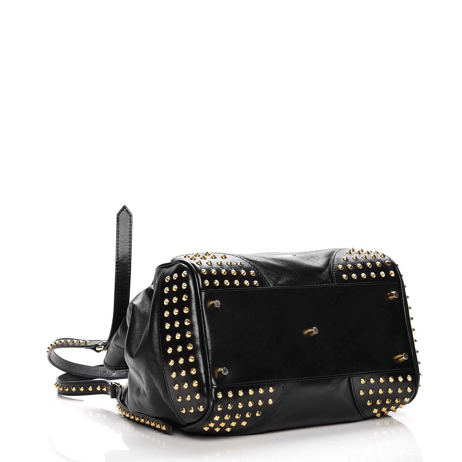 Burberry Lambskin Bridle Studs Small Canterbury Tote Black 4 of 15