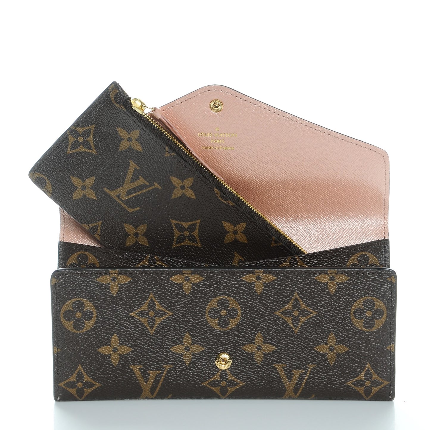Monogram Josephine Wallet Rose Nacre