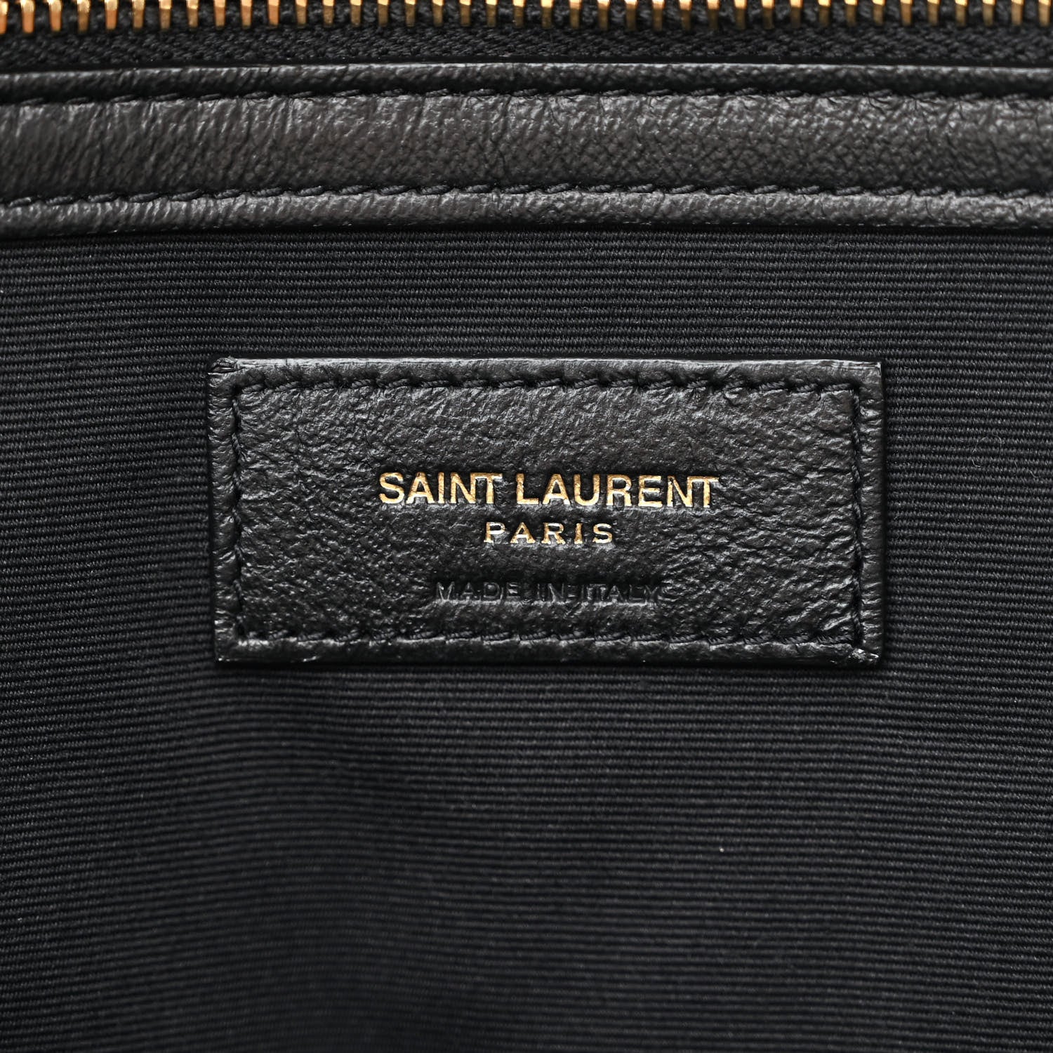 Saint Laurent Calfskin Linen Two Tone Cabas Tote Beige 6 of 10