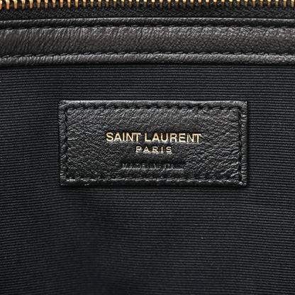 Saint Laurent Calfskin Linen Two Tone Cabas Tote Beige 6 of 10