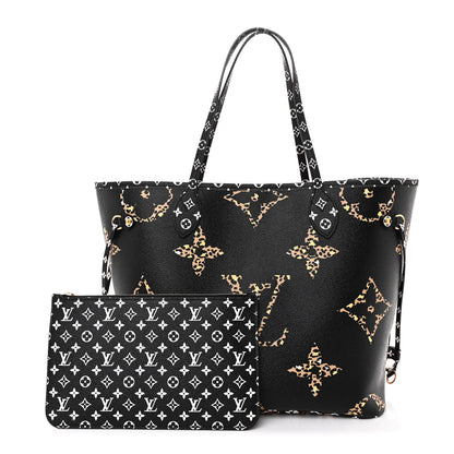 Louis Vuitton Monogram Giant Jungle Neverfull MM Black 3 of 11