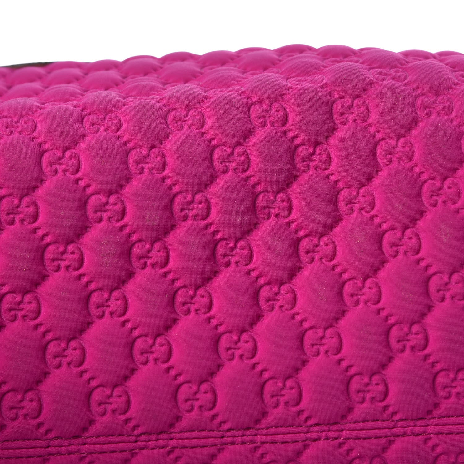 Gucci Guccissima Neoprene Techno Tag Medium Boston Magenta 10 of 20
