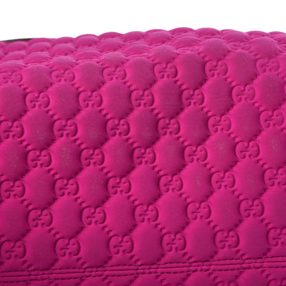 Gucci Guccissima Neoprene Techno Tag Medium Boston Magenta 10 of 20