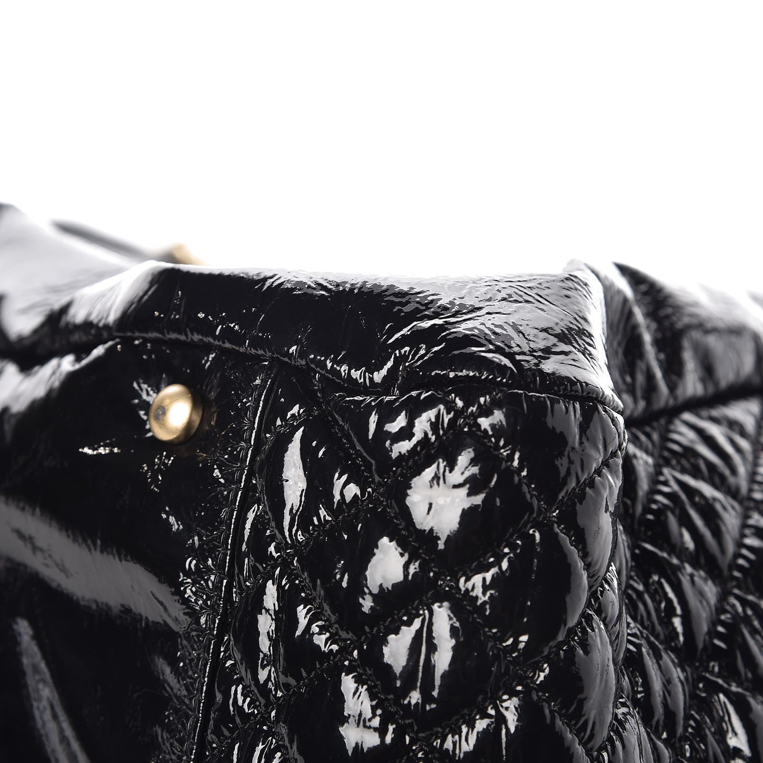 Chanel Vinyl XL Rock and Chain Flap Black 9 of 12