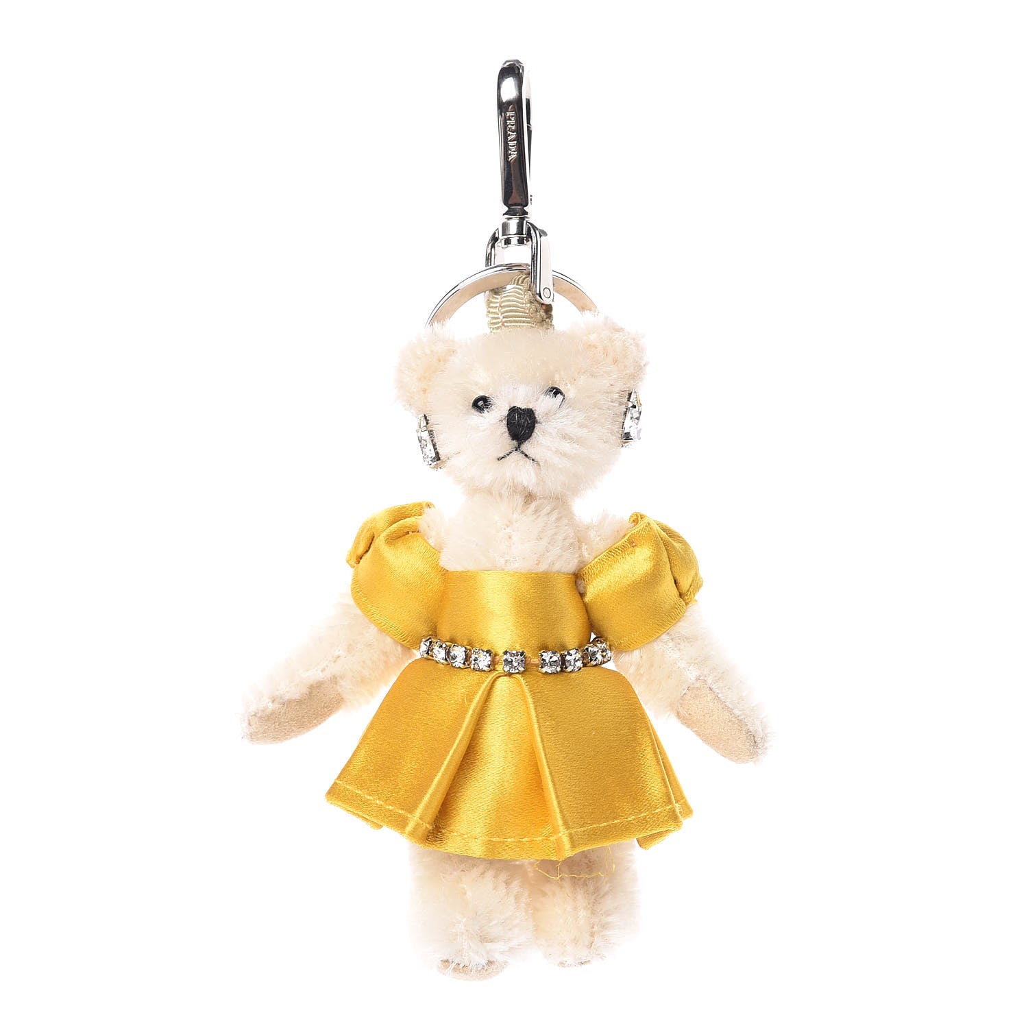Prada Crystal Trick Teddy Bear Keychain Charm 1 of 2