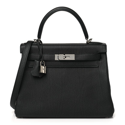 Hermes Togo Kelly Retourne 28 Black 1 of 10