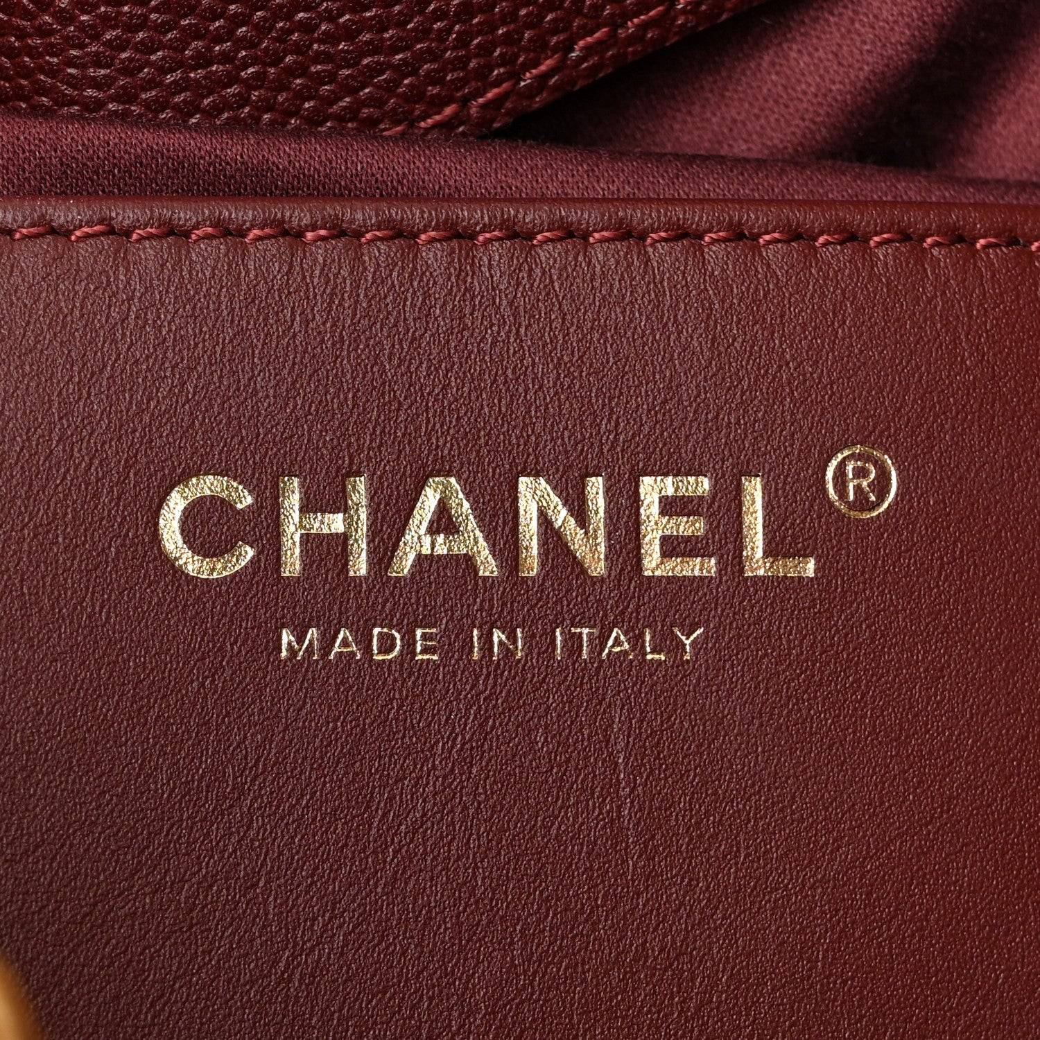 Chanel Caviar Quilted Small Chanel 25 Handbag Burgundy 6 of 10
