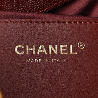 Chanel Caviar Quilted Small Chanel 25 Handbag Burgundy 6 of 10