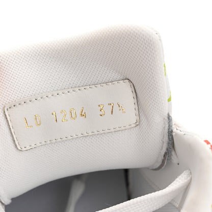 Louis Vuitton LV X TM Calfskin Monogram Multicolor Womens LV Trainer Sneakers 37.5 White 18 of 18