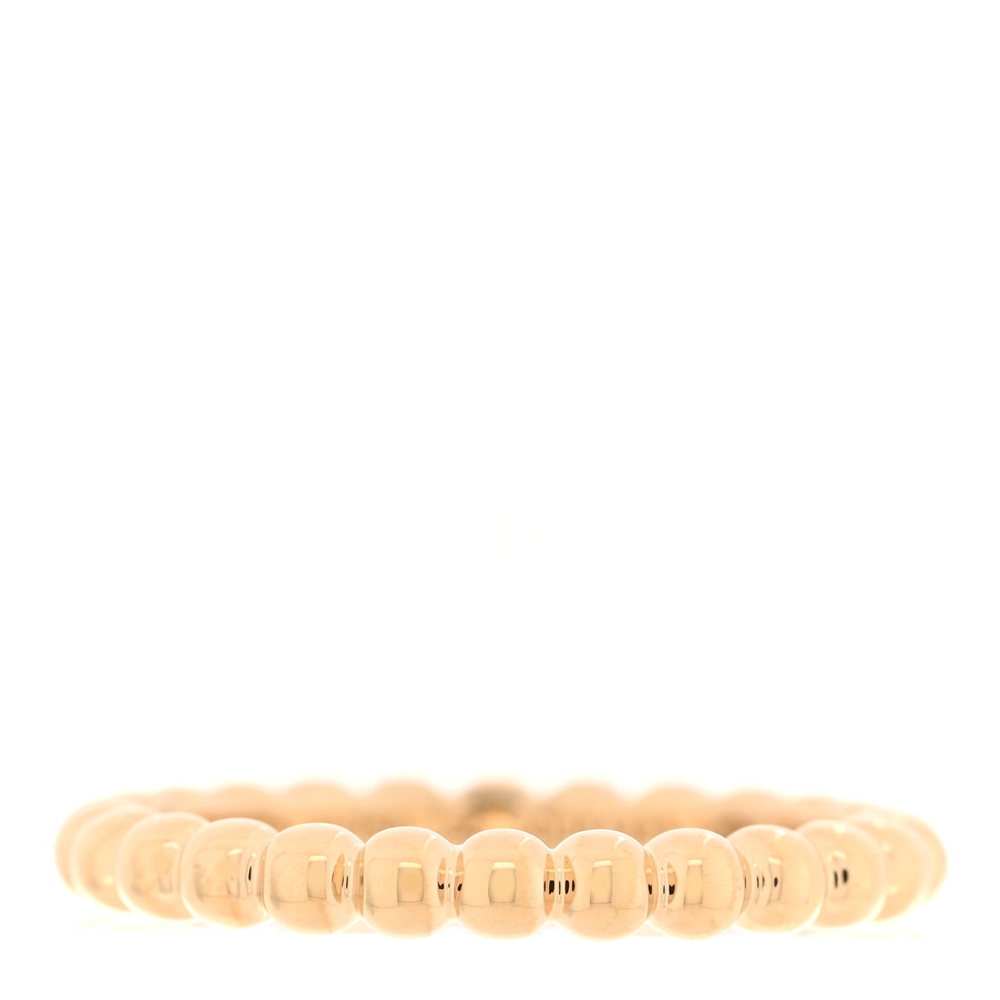18K Yellow Gold Medium Perlee Ring 56 7.5
