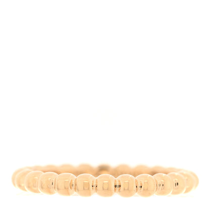 Van Cleef & Arpels 18K Yellow Gold Medium Perlee Ring 56 7.5 1 of 4