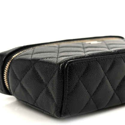 Chanel Caviar Quilted Top Handle Slim Vanity With Chain Black 9 of 11