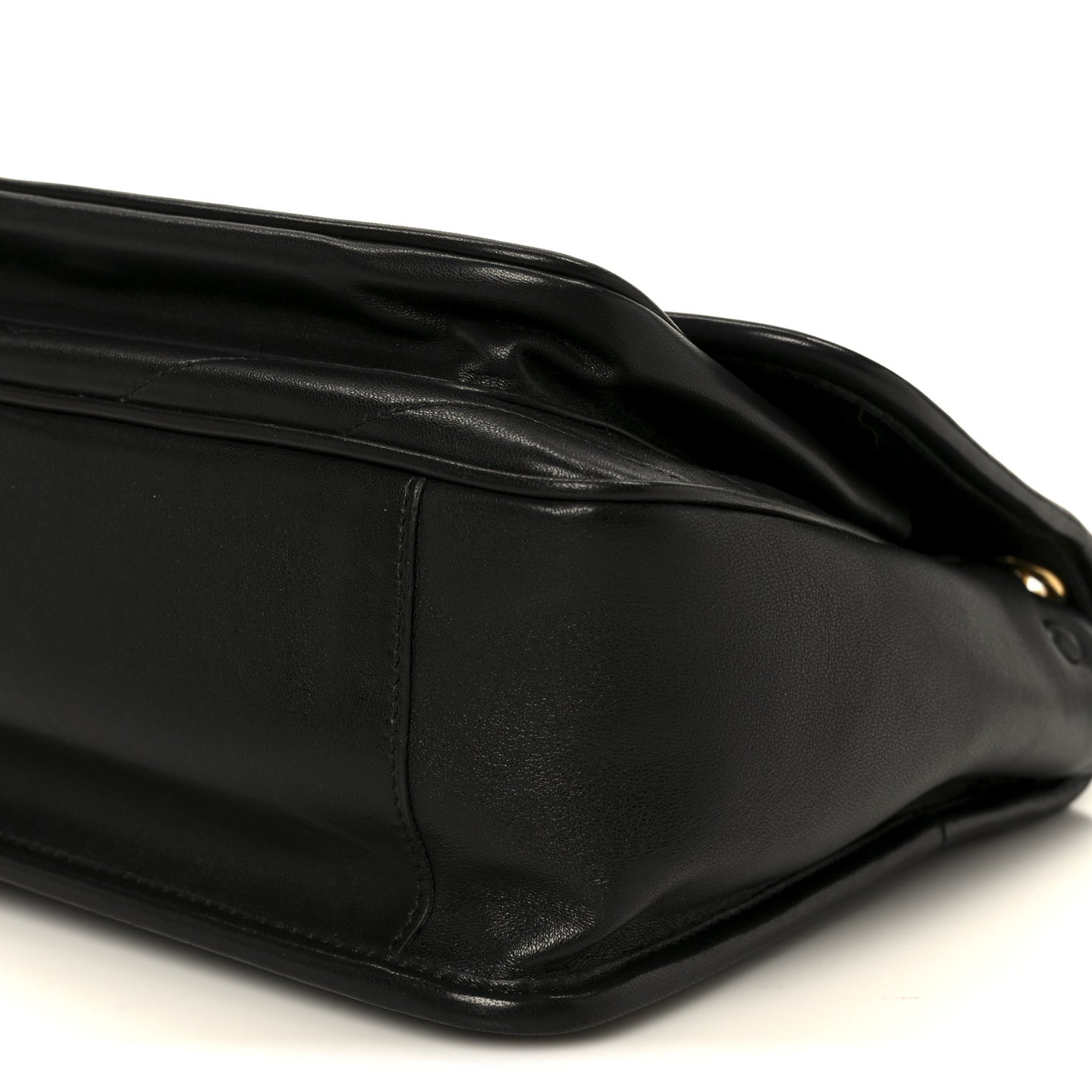 Lambskin Matelasse Monogram Medium Niki Chain Satchel Black