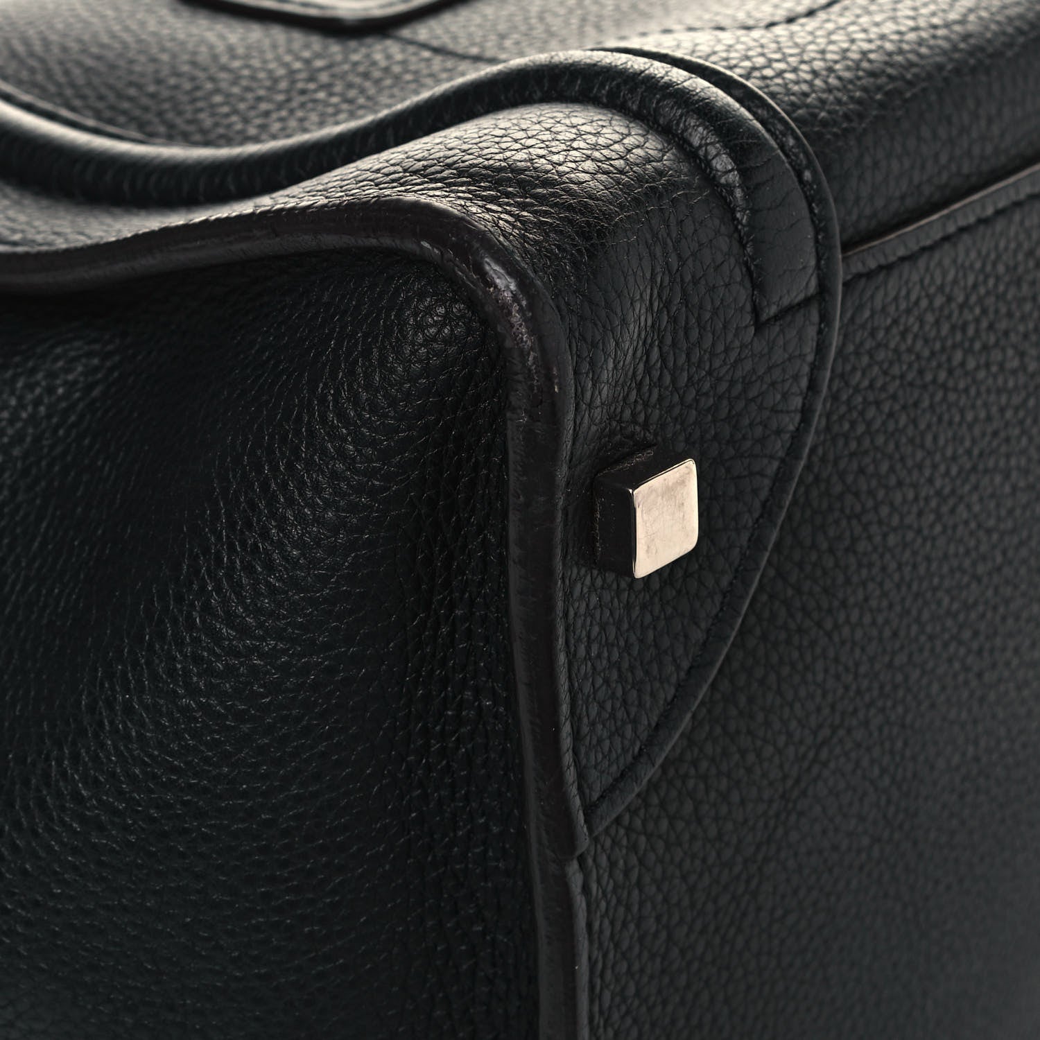Celine Drummed Calfskin Mini Luggage Black 11 of 13