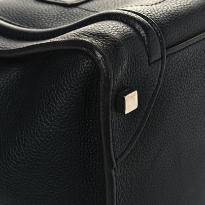 Celine Drummed Calfskin Mini Luggage Black 11 of 13
