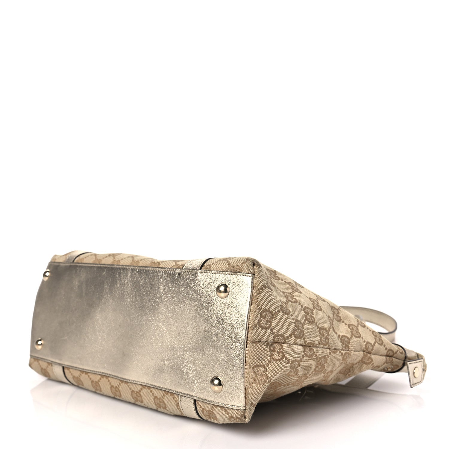 Gucci Monogram Medium Abbey Tote Gold 7 of 7