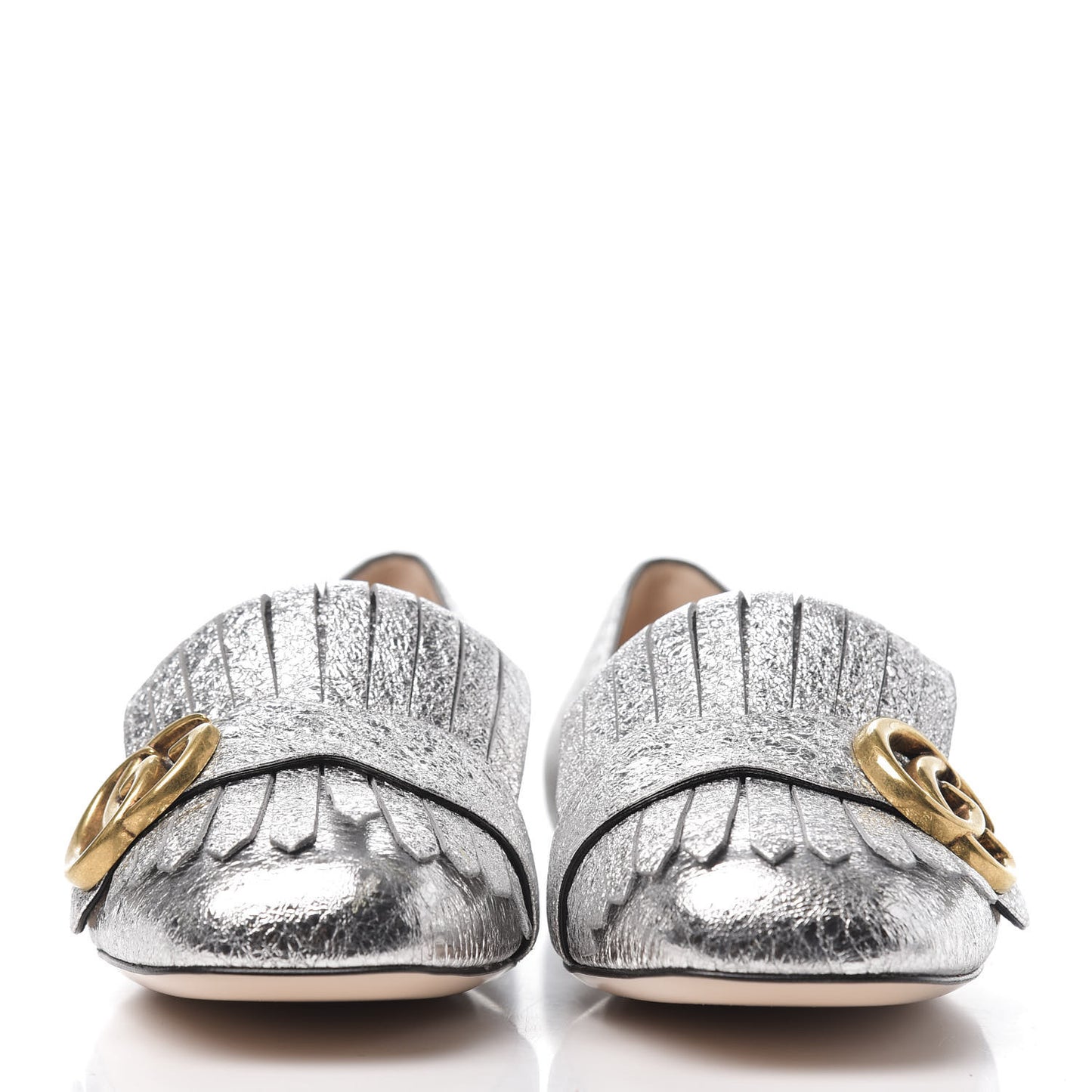 Galassia GG Marmont Fringe Flats 37 Argento