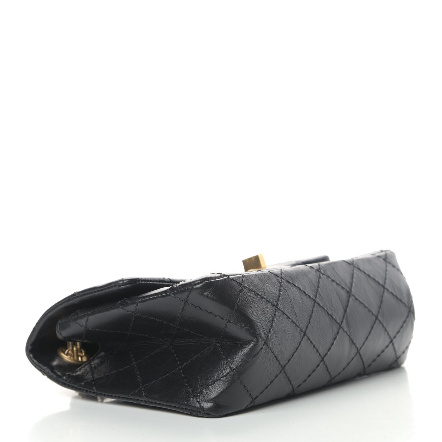 Chanel Aged Calfskin Quilted 2.55 Reissue Mini Flap Black 3 of 5