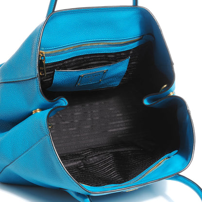 Prada Vitello Daino Tote Turchese 5 of 9
