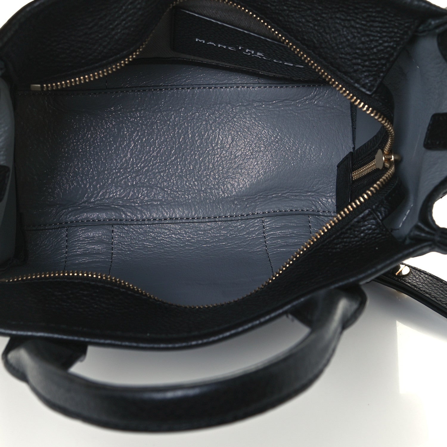 Marc Jacobs Grained Calfskin Small The Tote Bag Black 4 of 11