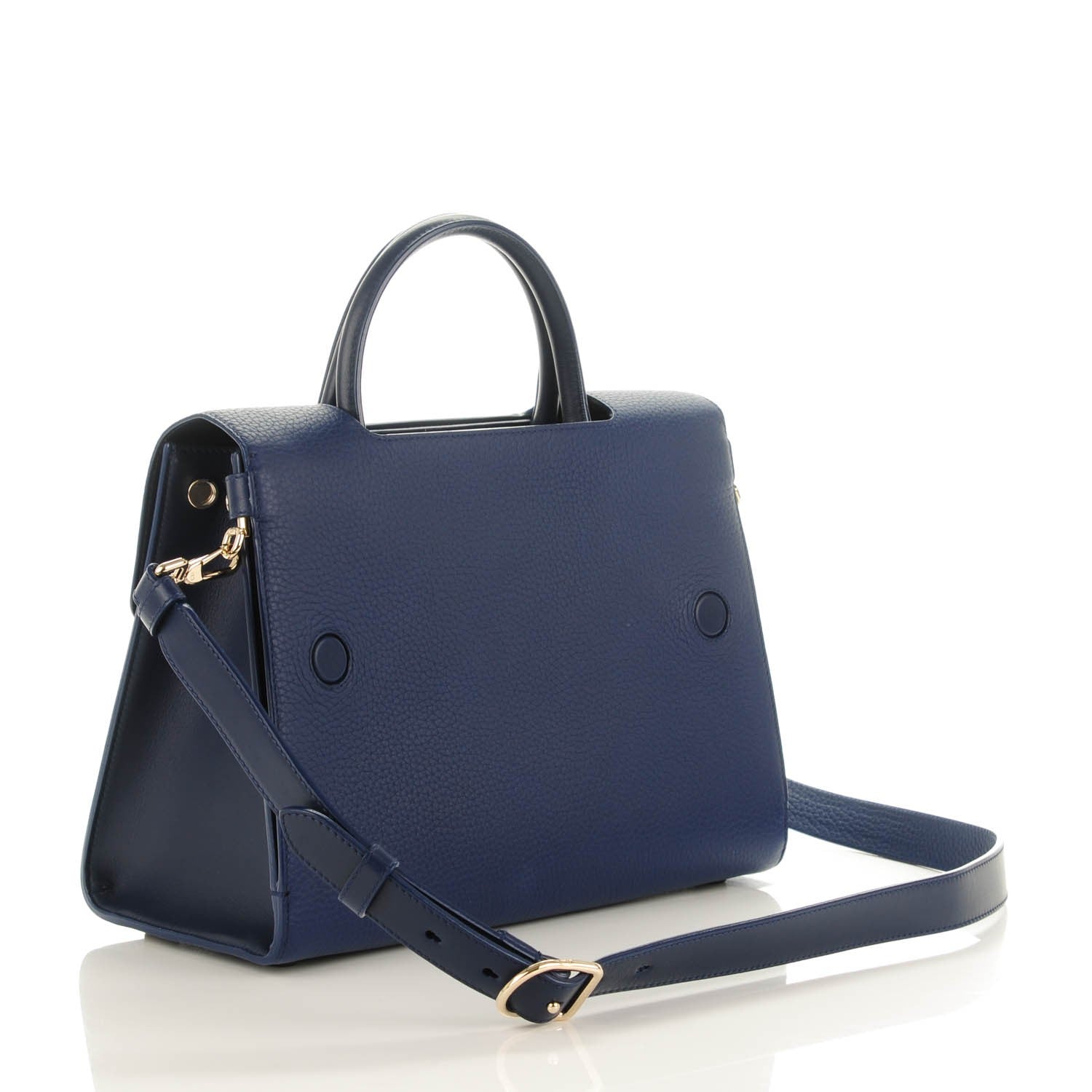Christian Dior Bullcalf Medium Diorever Flap Navy 3 of 7