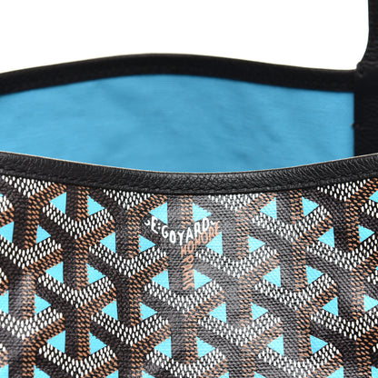 Goyard Goyardine Saint Louis Claire Voie GM Black Blue 6 of 8
