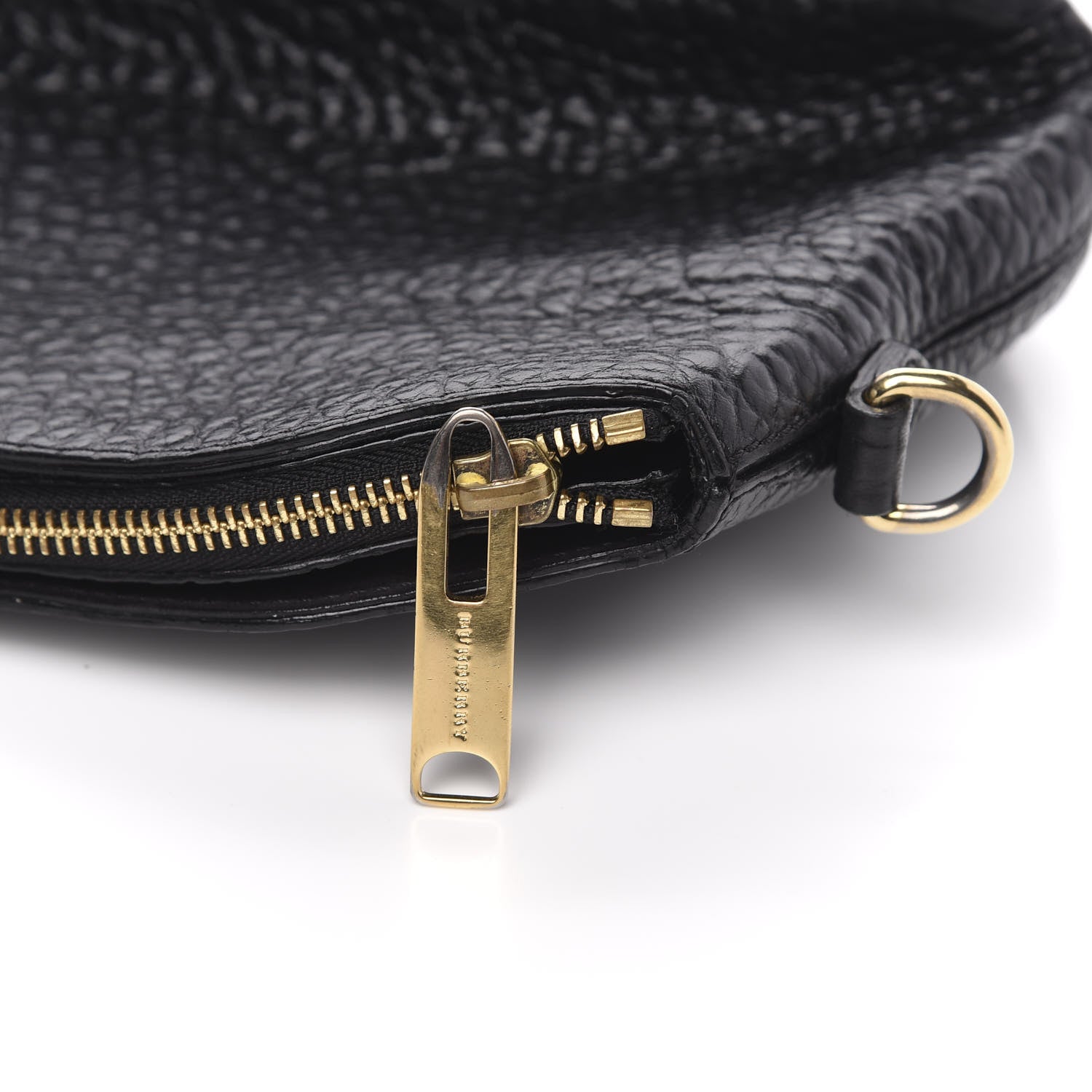 Burberry Signature Grain Calfskin Small Chichester Crossbody Clutch Bag Black 10 of 11