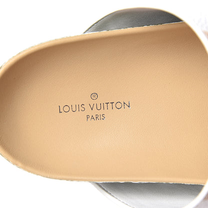Louis Vuitton Monogram Giant Bom Dia Flat Mule Sandals 36 White Moka 7 of 9