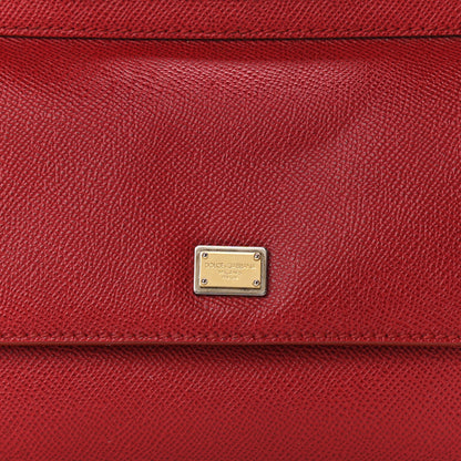Dolce & Gabbana Dauphine Mini Miss Sicily Satchel Dark Red 6 of 8