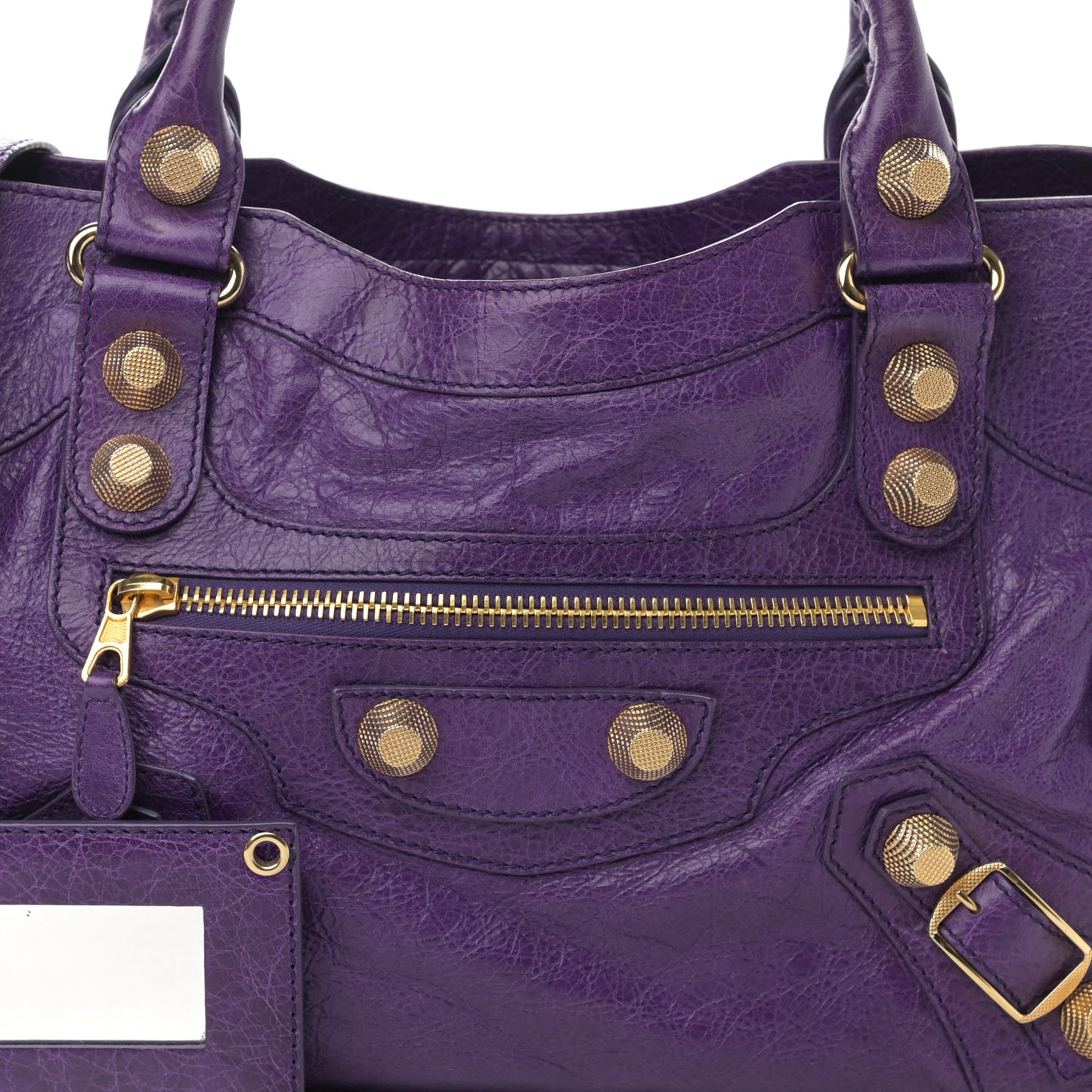 Agneau Giant 21 Gold Hardware City Dark Violet