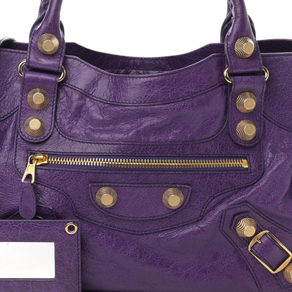 Balenciaga Agneau Giant 21 Gold Hardware City Dark Violet 8 of 14