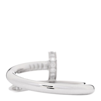 Cartier 18K White Gold Diamond Juste Un Clou Ring 53 6.25 3 of 5