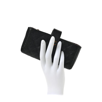 Chanel Caviar Quilted Mini Phone Holder Clutch Black 2 of 7