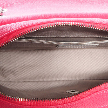 Chanel Caviar Quilted Medium Easy Flap Coral 7 of 9