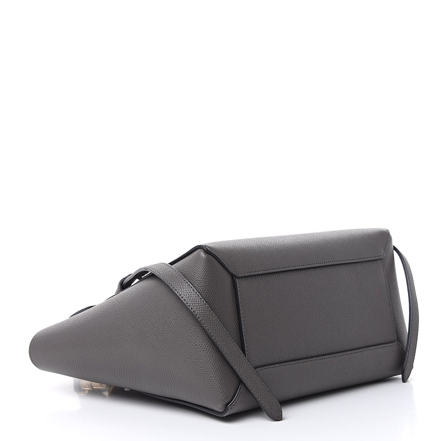 Grained Calfskin Micro Belt Bag Grey