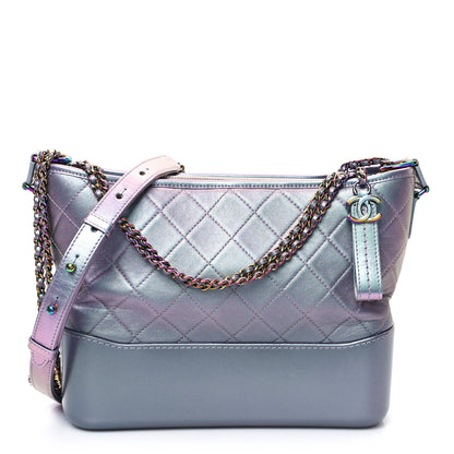 Chanel Iridescent Lambskin Calfskin Quilted Medium Gabrielle Hobo Light Purple 1 of 10