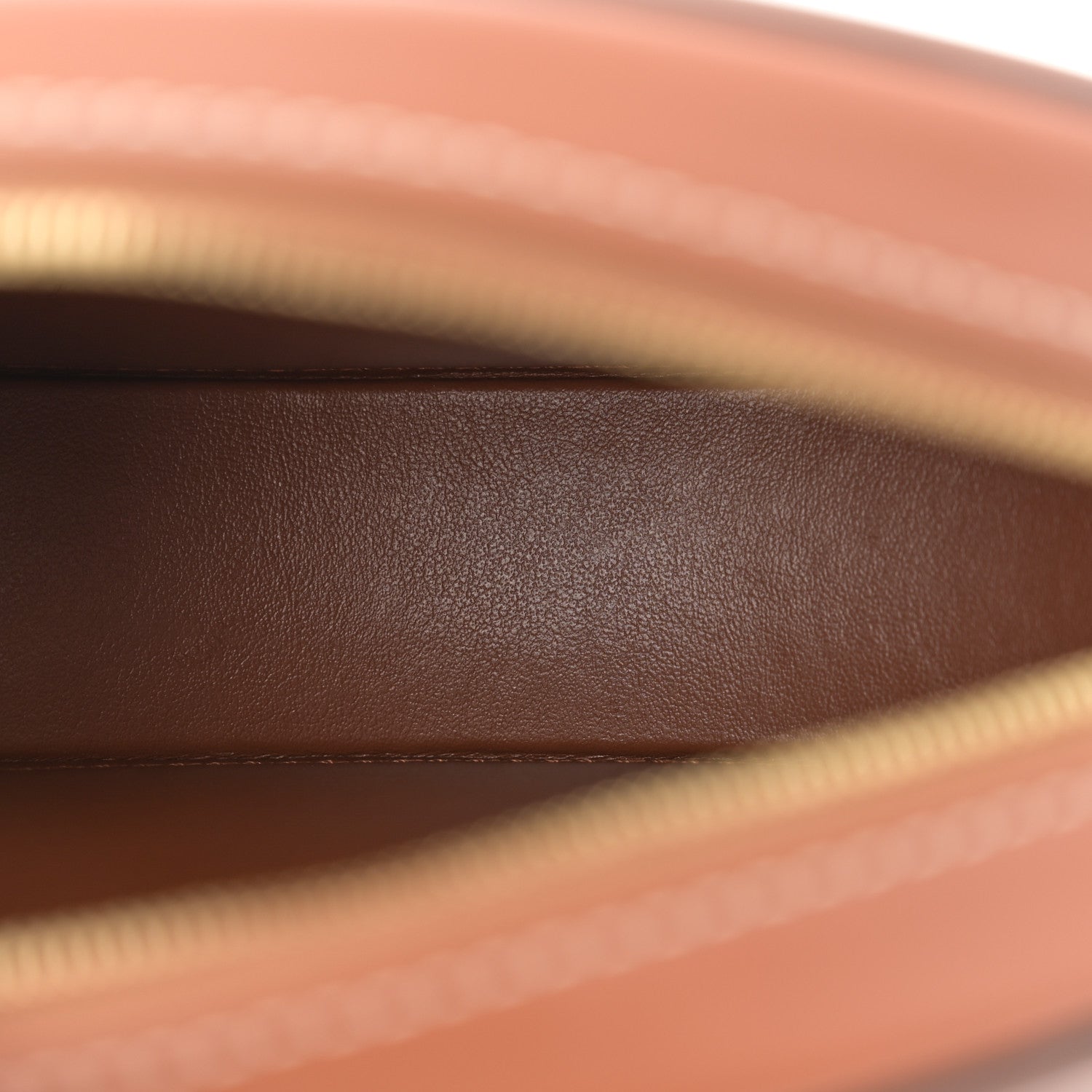 Celine Smooth Calfskin Cuir Small Triomphe Oval Crossbody Purse Tan 5 of 11