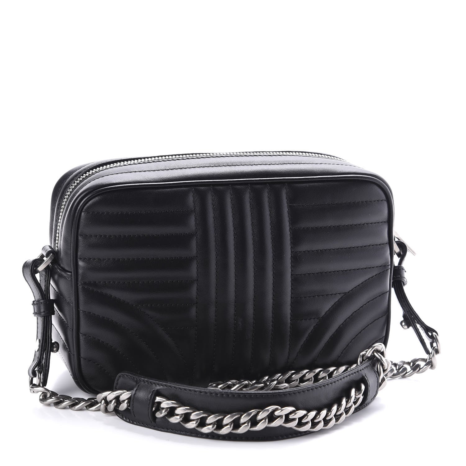 Prada Soft Calfskin Diagramme Crossbody Bag Black 3 of 9