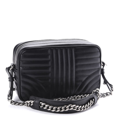 Prada Soft Calfskin Diagramme Crossbody Bag Black 3 of 9