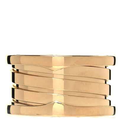 Bulgari 18K Yellow Gold B.Zero1 Four-Band Ring 50 5.25 1 of 6