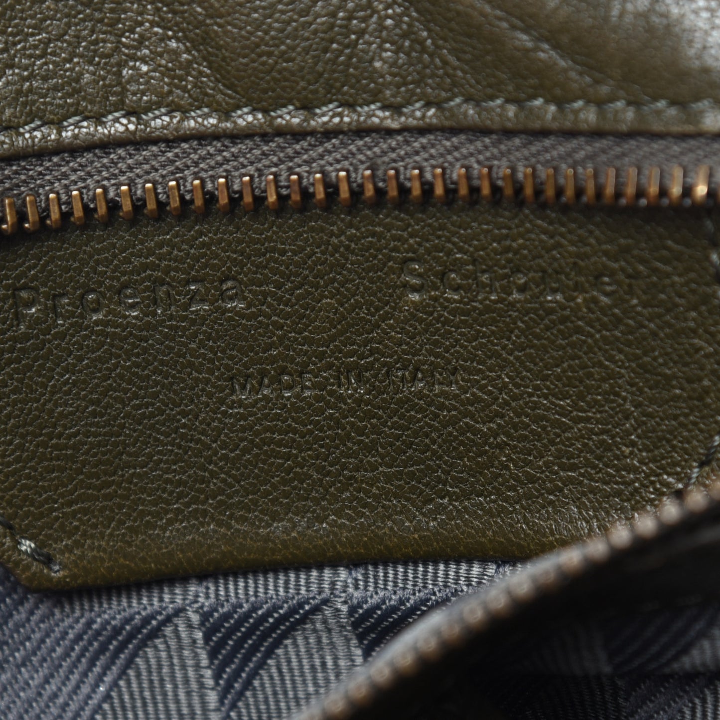 Lambskin Medium PS1 Satchel Dark Olive