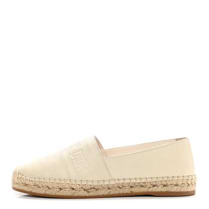 Christian Dior Lambskin Granville Espadrille 37 Off White 1 of 9