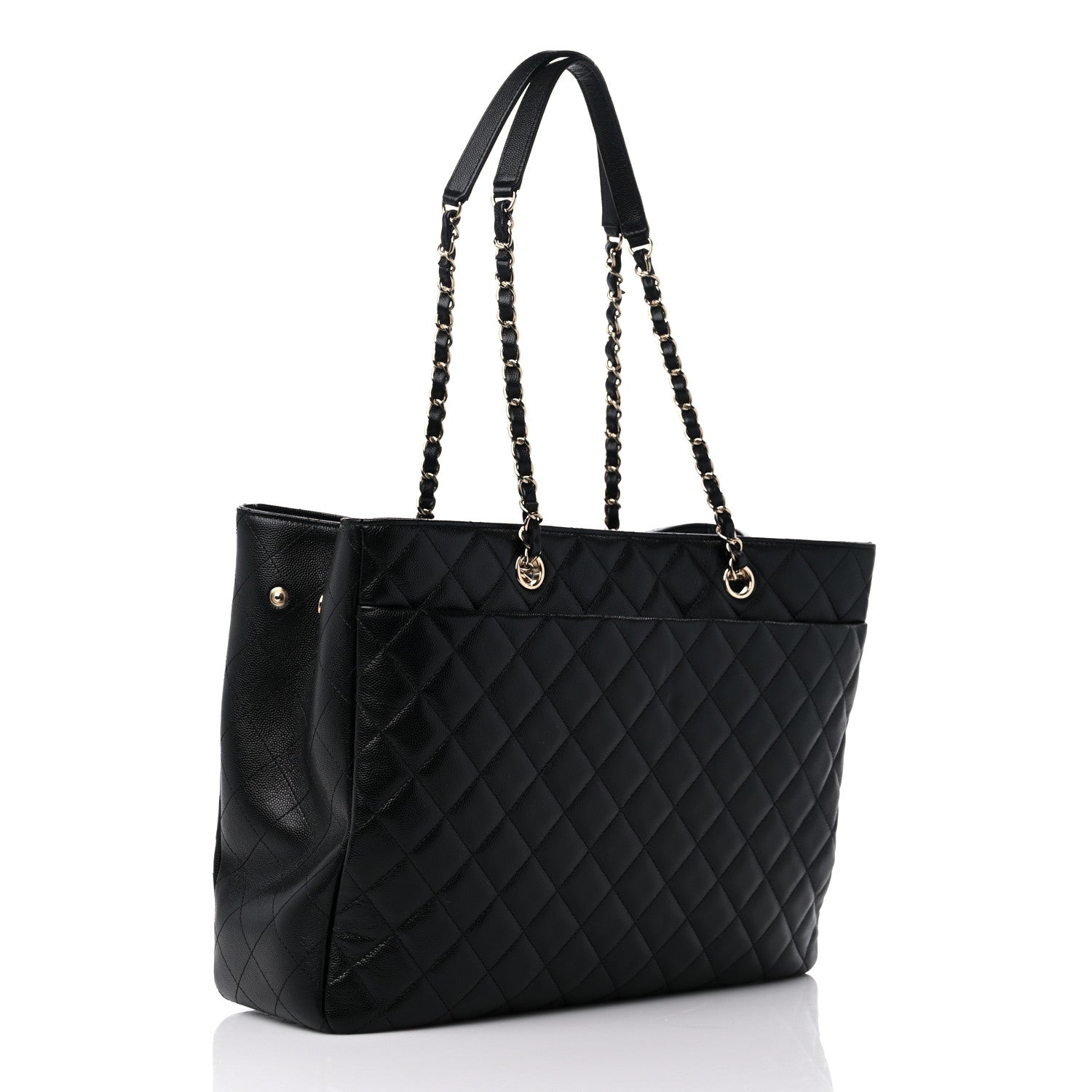 Chanel Caviar Quilted Large Shopping Tote Black 2 of 9