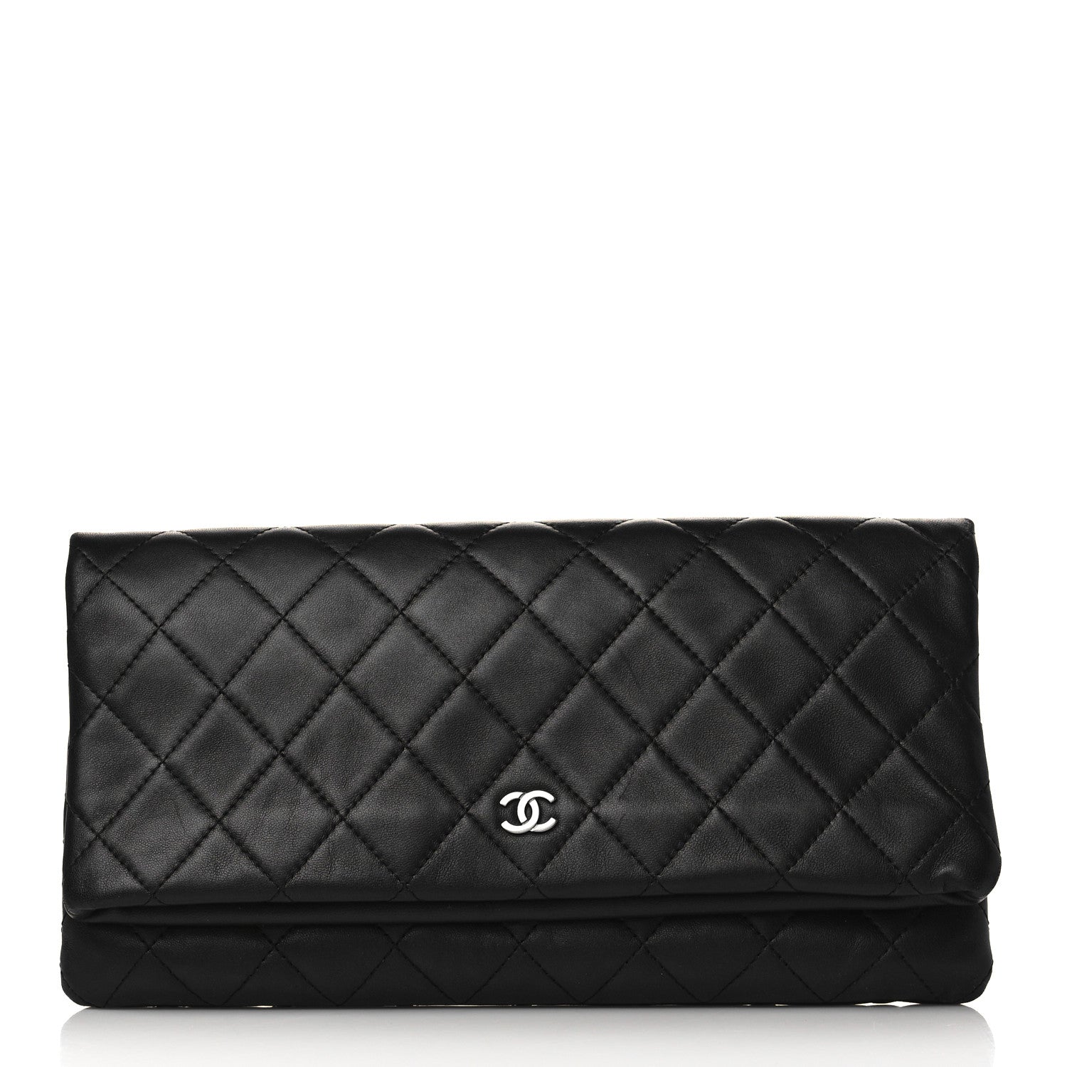 Chanel Lambskin Quilted CC Beauty Clutch Black 1 of 10